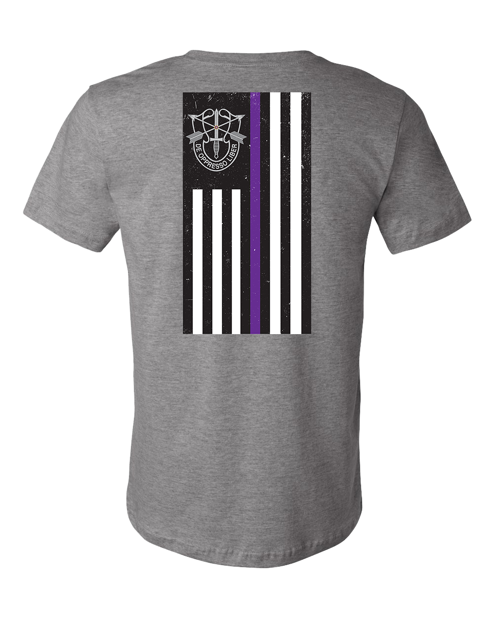 Thin Purple Line - Special Forces Edition - Deep Heather Grey