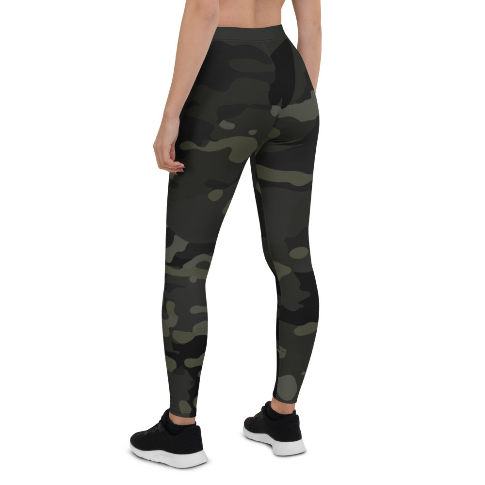 Black Multicam Compression Leggings